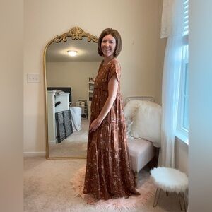 Natural life Brown and pink dress